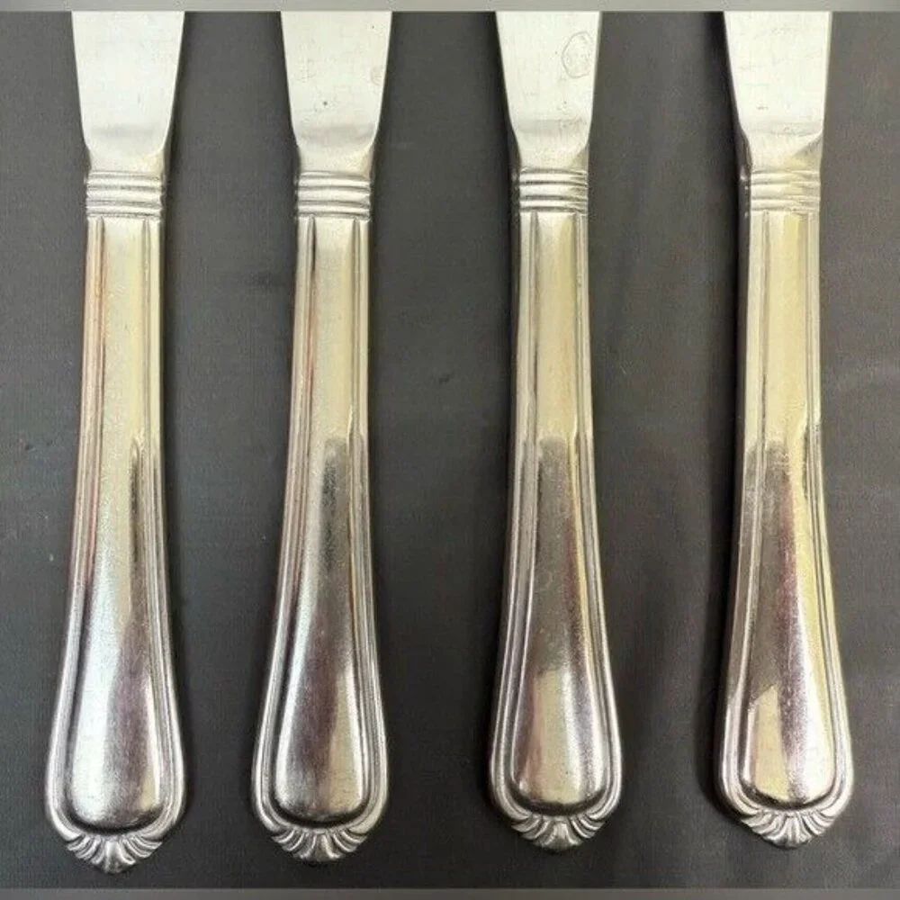 PFALTZGRAFF Nouveau Lot of 4 Knives Stainless Cutlery Flatware Pattern‎ PFFNOU